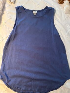 Cupio Midnight Blue Sleeveless Scoop Neck Tank
